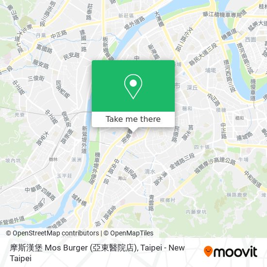 摩斯漢堡 Mos Burger (亞東醫院店) map
