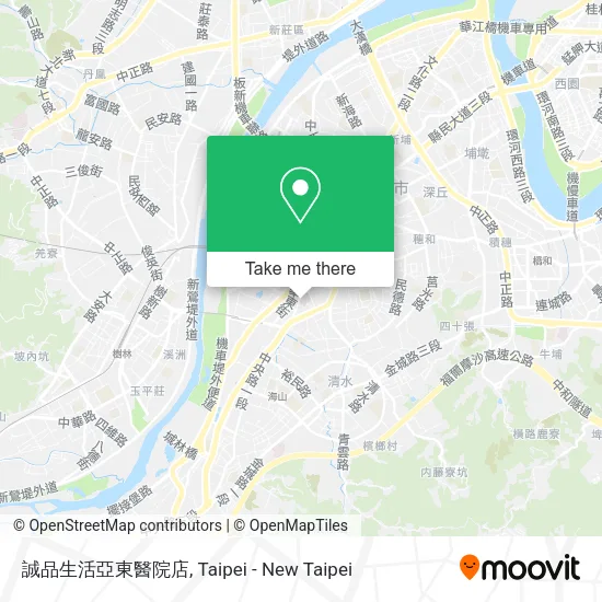 誠品生活亞東醫院店地圖