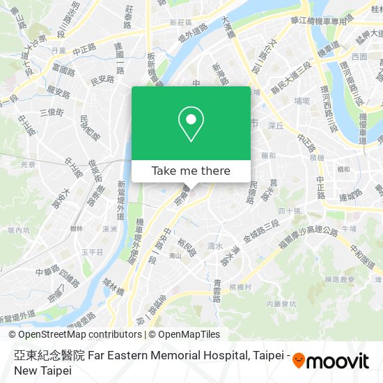 亞東紀念醫院 Far Eastern Memorial Hospital map