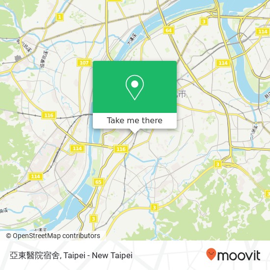 亞東醫院宿舍 map