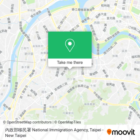 內政部移民署 National Immigration Agency地圖