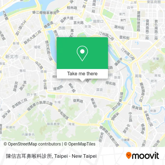 陳信吉耳鼻喉科診所地圖