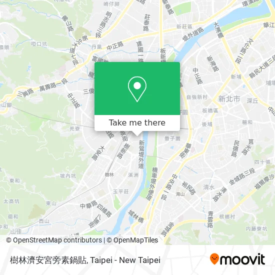 樹林濟安宮旁素鍋貼 map