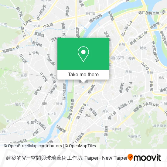 建築的光—空間與玻璃藝術工作坊地圖
