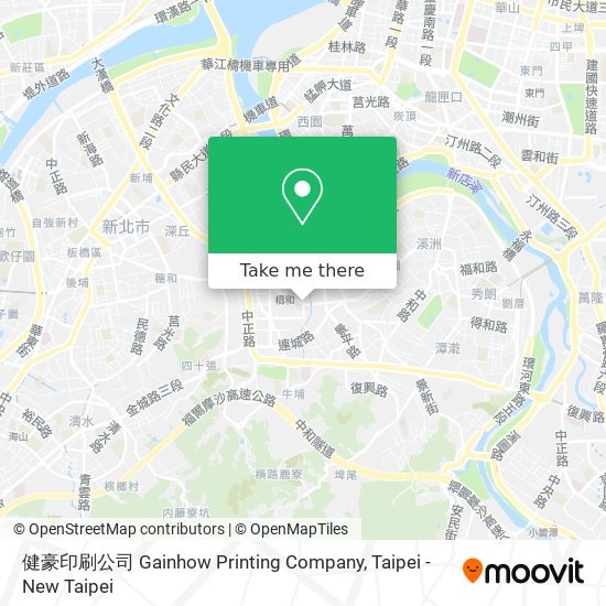 健豪印刷公司 Gainhow Printing Company map