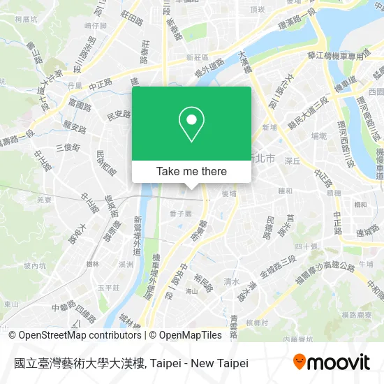 國立臺灣藝術大學大漢樓地圖