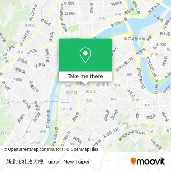 新北市社政大樓 map