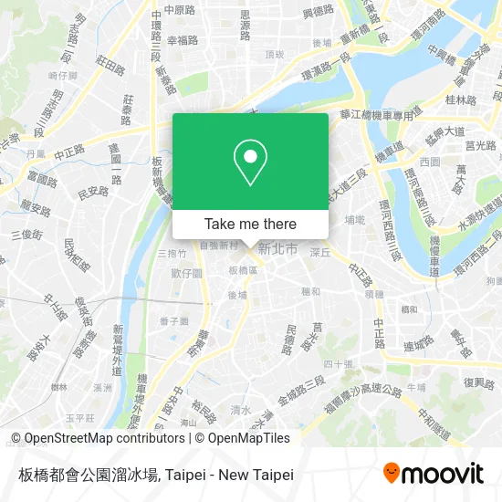 板橋都會公園溜冰場地圖