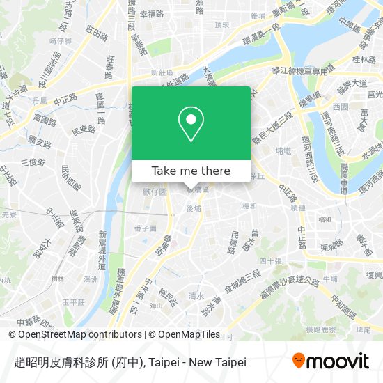 趙昭明皮膚科診所 (府中) map