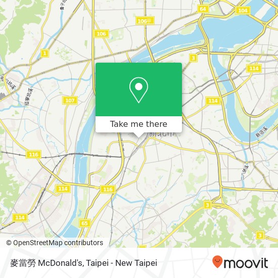 麥當勞 McDonald's map