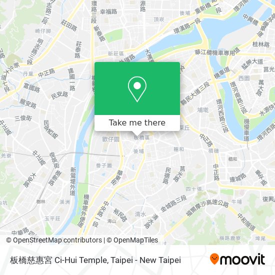 板橋慈惠宮 Ci-Hui Temple map