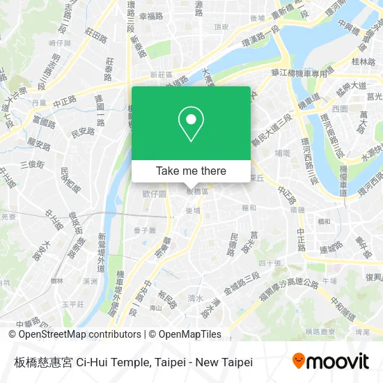 板橋慈惠宮 Ci-Hui Temple地圖