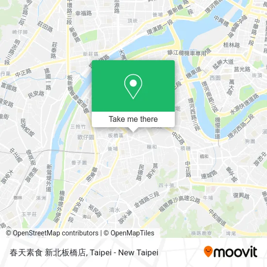 春天素食 新北板橋店 map
