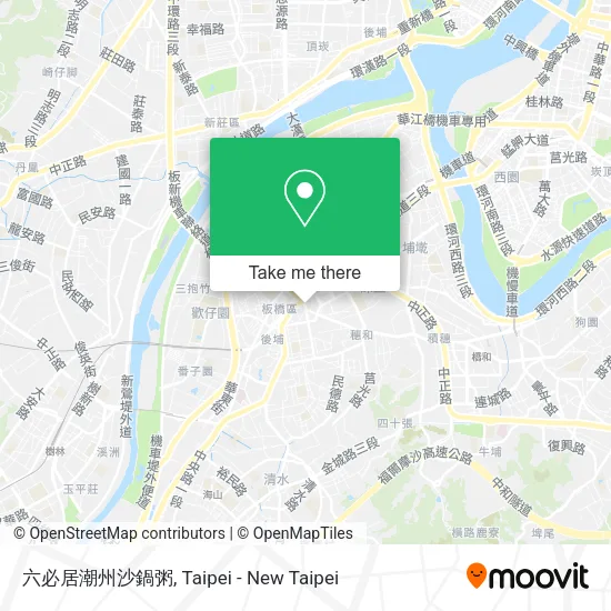 六必居潮州沙鍋粥地圖