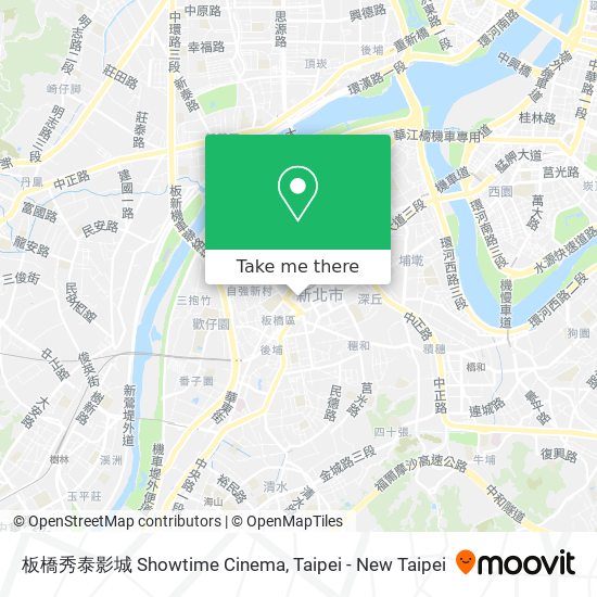 板橋秀泰影城 Showtime Cinema map