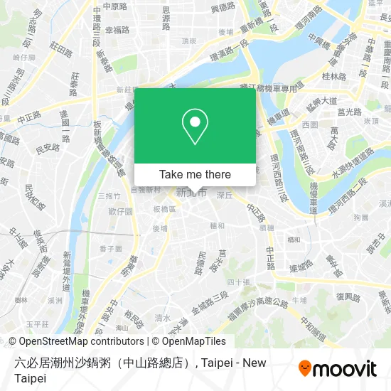 六必居潮州沙鍋粥（中山路總店）地圖
