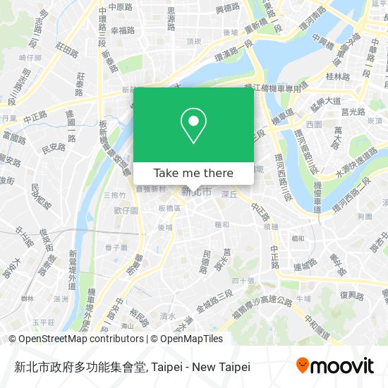 新北市政府多功能集會堂 map