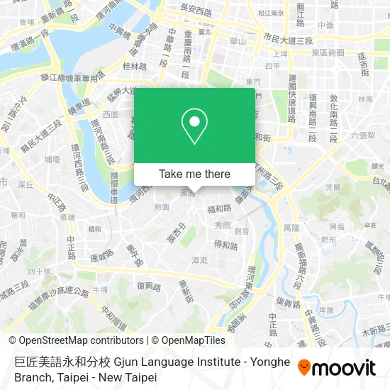 巨匠美語永和分校 Gjun Language Institute - Yonghe Branch地圖
