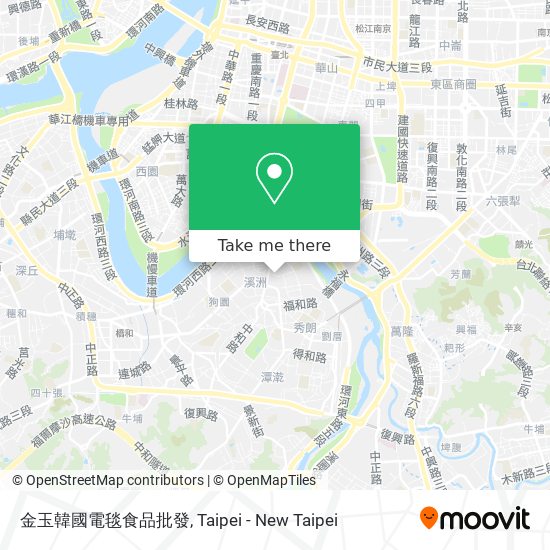 金玉韓國電毯食品批發 map