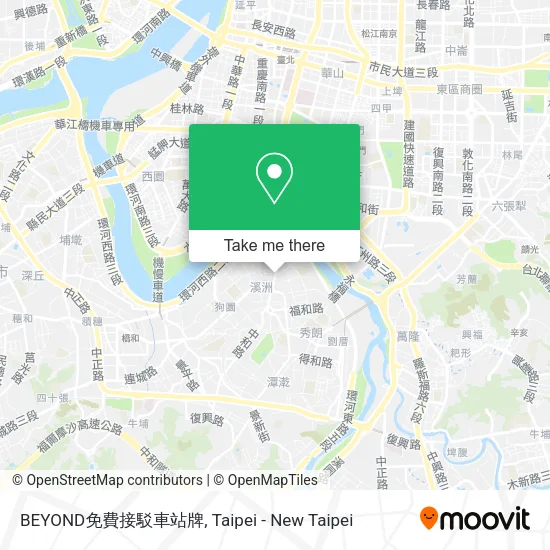 BEYOND免費接駁車站牌 map