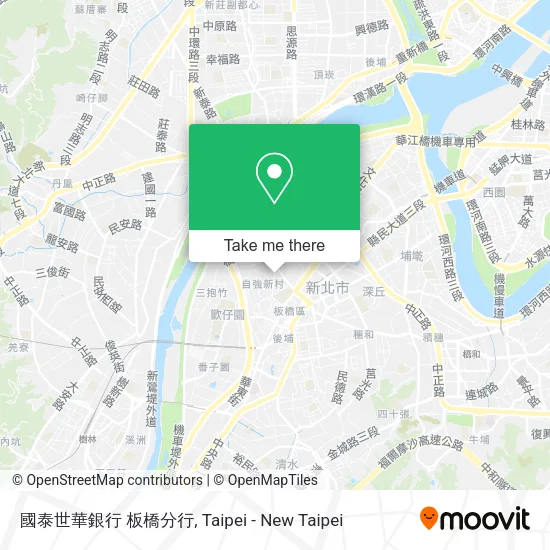國泰世華銀行 板橋分行地圖