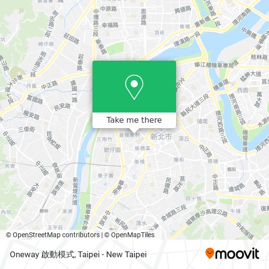 Oneway 啟動模式地圖