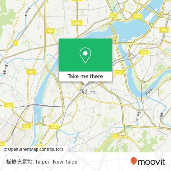 板橋充電站 map