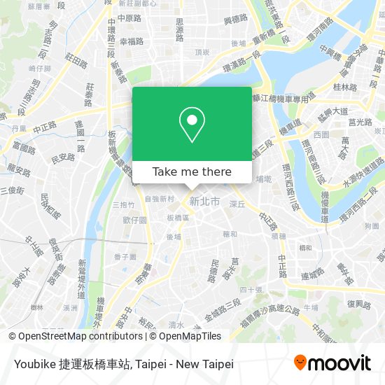Youbike 捷運板橋車站 map