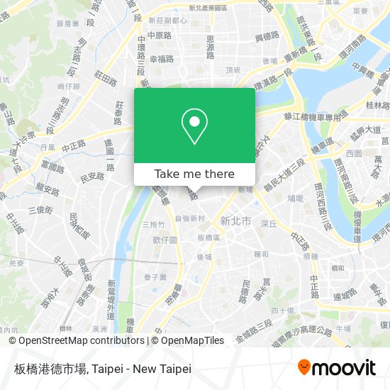 板橋港德市場 map