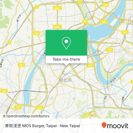 摩斯漢堡 MOS Burger map