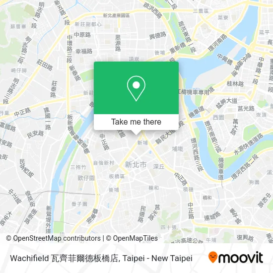Wachifield 瓦齊菲爾德板橋店地圖