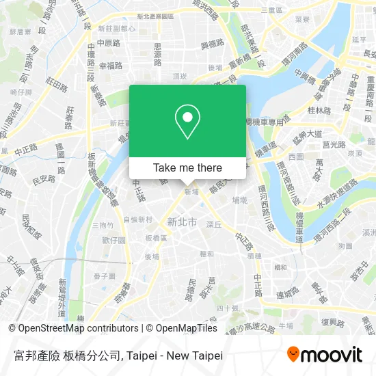 富邦產險 板橋分公司地圖