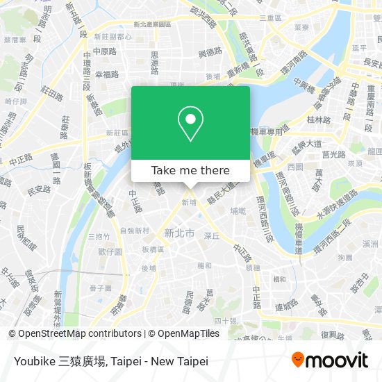 Youbike 三猿廣場地圖