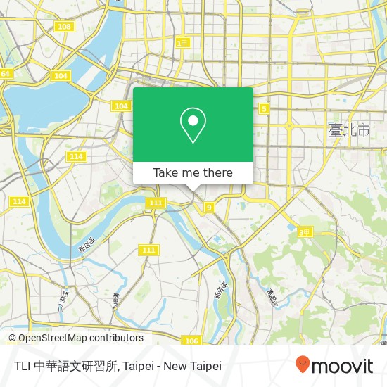 TLI 中華語文研習所 map