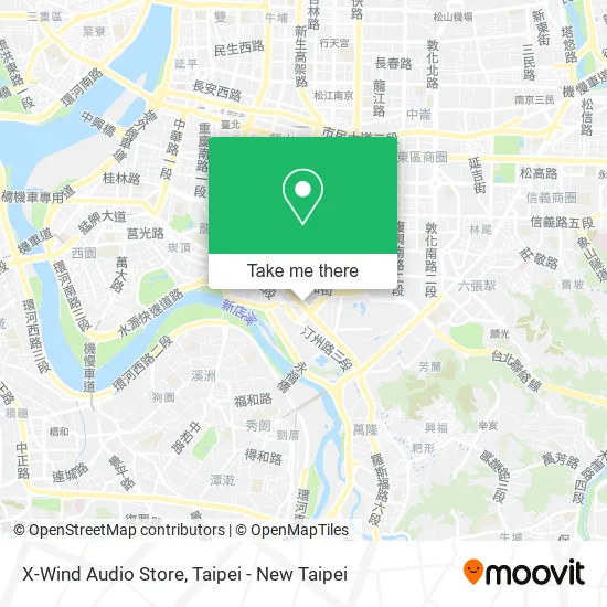 X-Wind Audio Store map