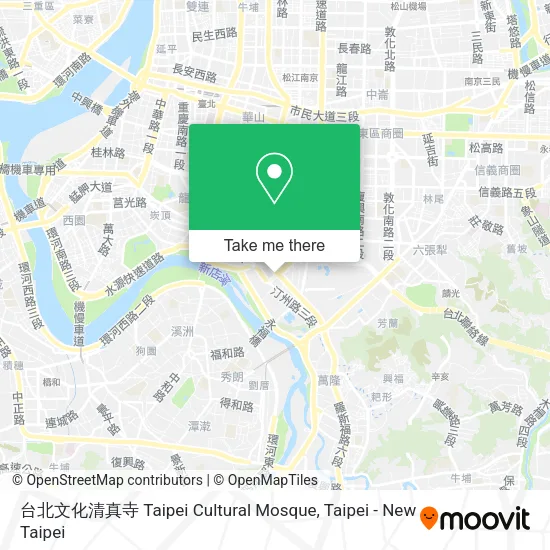 台北文化清真寺 Taipei Cultural Mosque地圖