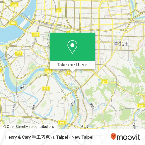 Henry & Cary 手工巧克力 map