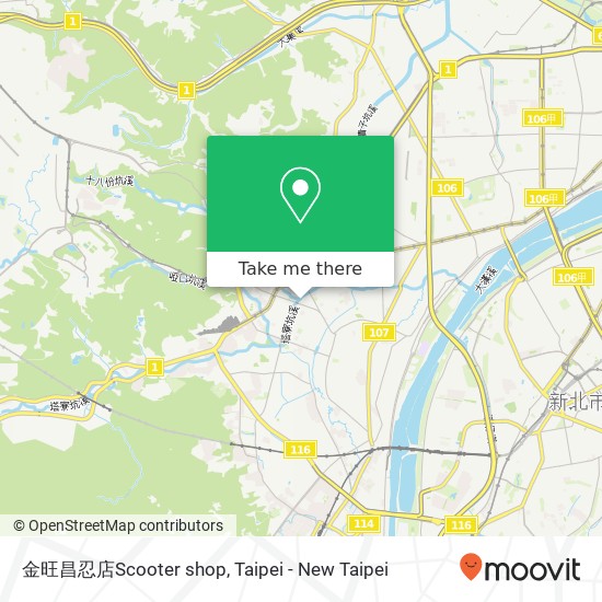 金旺昌忍店Scooter shop map