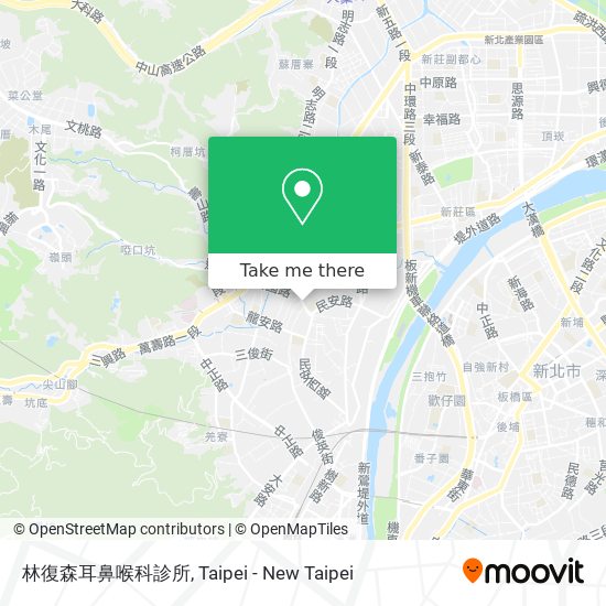 How To Get To 林復森耳鼻喉科診所in 新莊區by Bus Or Metro