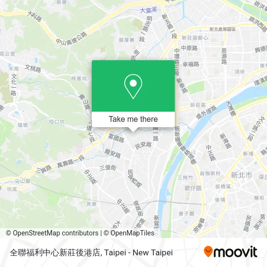 全聯福利中心新莊後港店地圖