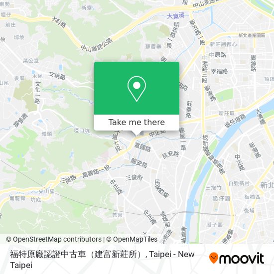 福特原廠認證中古車（建富新莊所） map