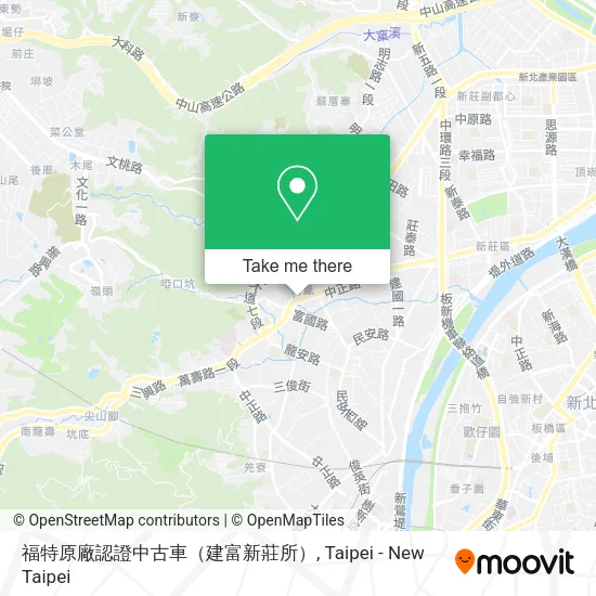 福特原廠認證中古車（建富新莊所）地圖