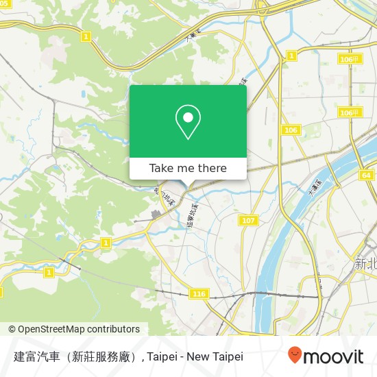 建富汽車（新莊服務廠） map