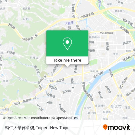 輔仁大學倬章樓 map