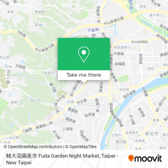 輔大花園夜市 Fuda Garden Night Market map