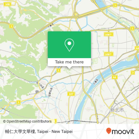 輔仁大學文華樓 map