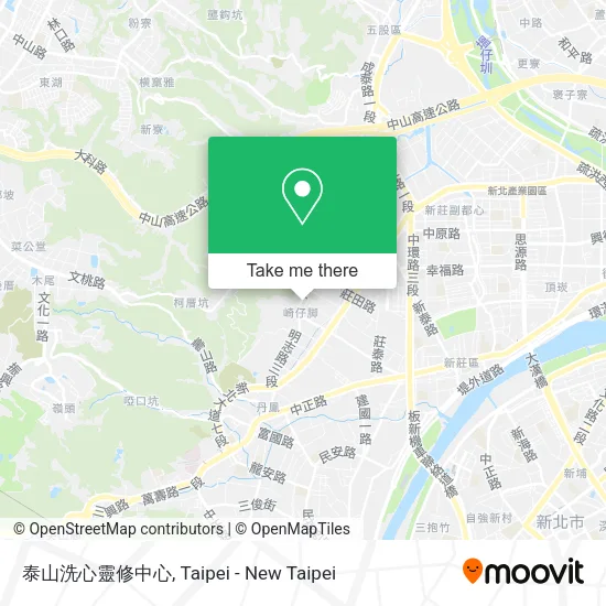 泰山洗心靈修中心地圖