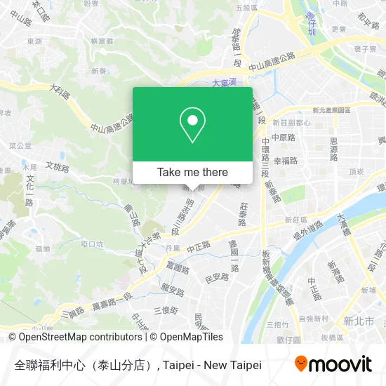 全聯福利中心（泰山分店）地圖