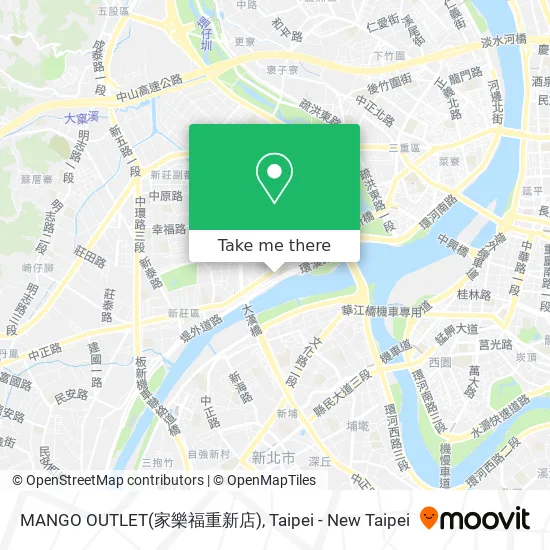 MANGO OUTLET(家樂福重新店) map