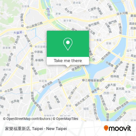 家樂福重新店 map